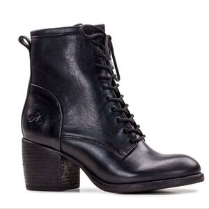PATRICIA NASH Sicily Leather Block Heel Combat Boot